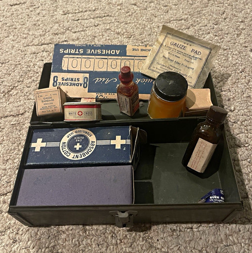 Military first aid kit metal - first,